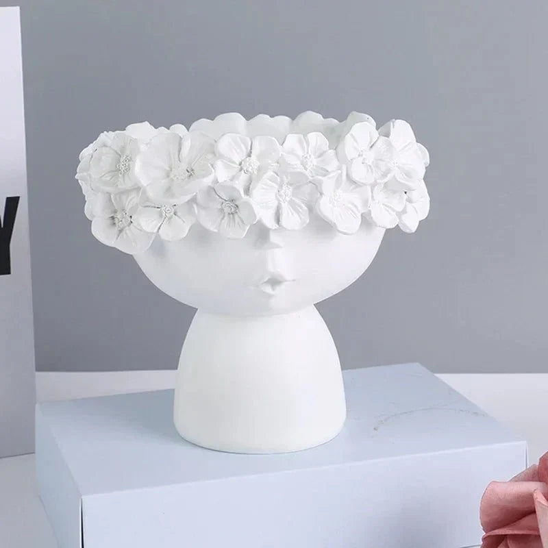 Handmade Artistic Resin Multifunctional Storage Vase Planter