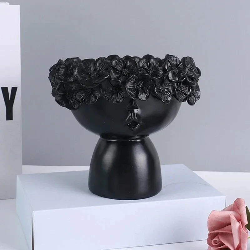 Handmade Artistic Resin Multifunctional Storage Vase Planter