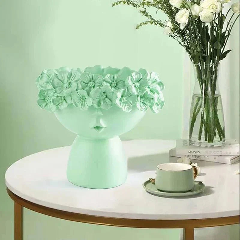 Handmade Artistic Resin Multifunctional Storage Vase Planter
