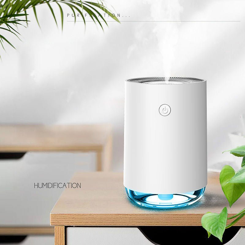 Compact Whisper Quiet Adjustable Mist USB Air Humidifier