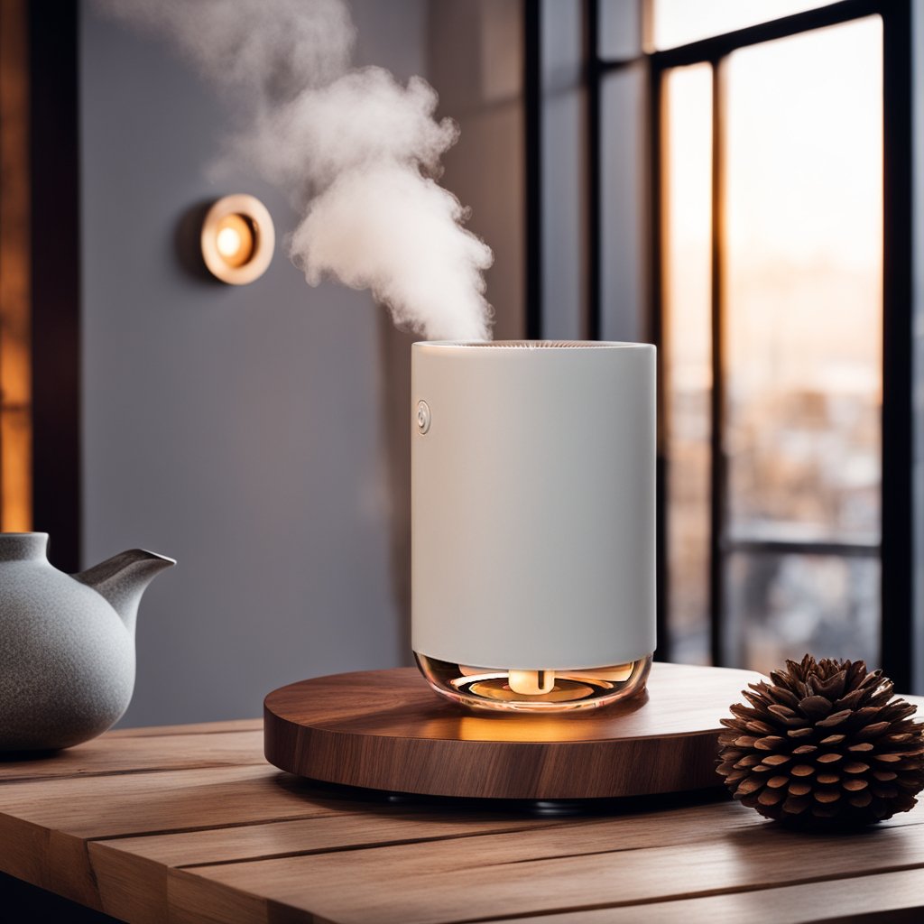 Compact Whisper Quiet Adjustable Mist USB Air Humidifier
