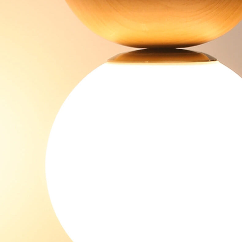 Japanese Inspired Spherical Minimalist Round Dimmable Ceiling Light