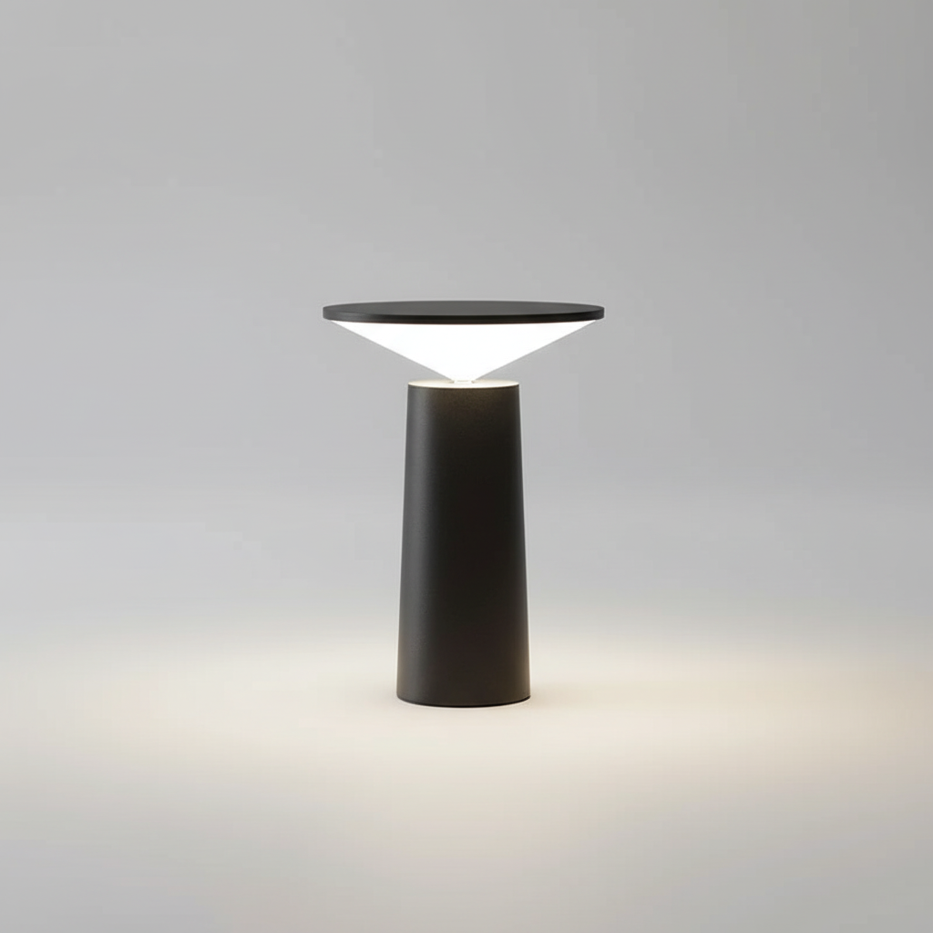 Slim Minimalist Rotatable Tilt Head Dimmable Cordless Table Lamp