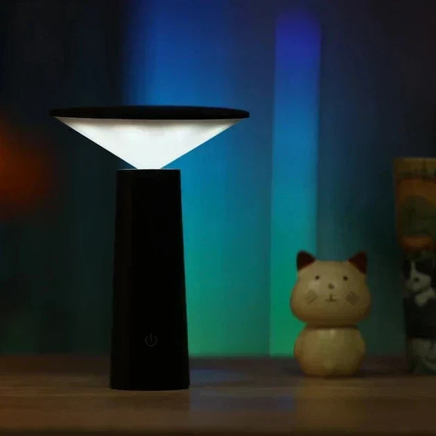 Slim Minimalist Rotatable Tilt Head Dimmable Cordless Table Lamp