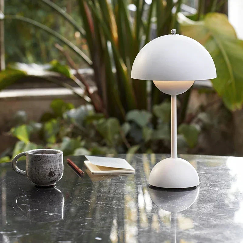 Wireless Rechargeable Dimmable Sphere Globe Table Lamp