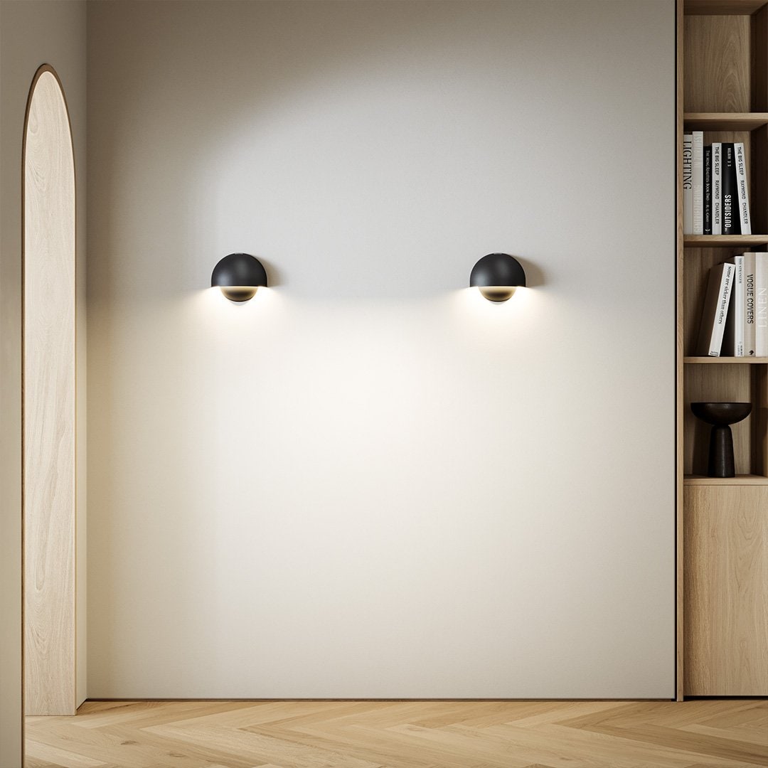 Modern Magnetic Motion Sensor Battery Powered Wall Light