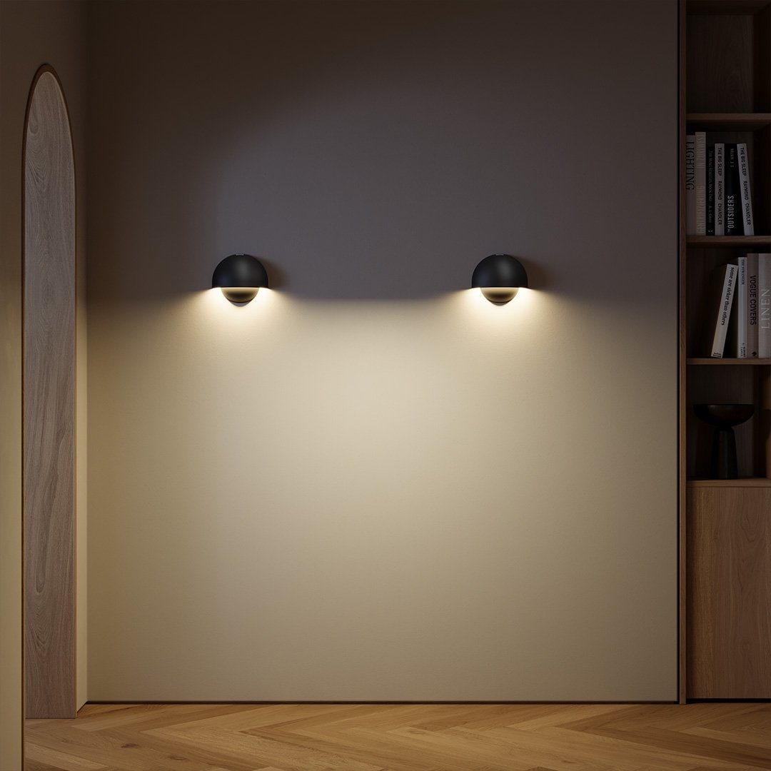 Modern Magnetic Motion Sensor Battery Powered Wall Light