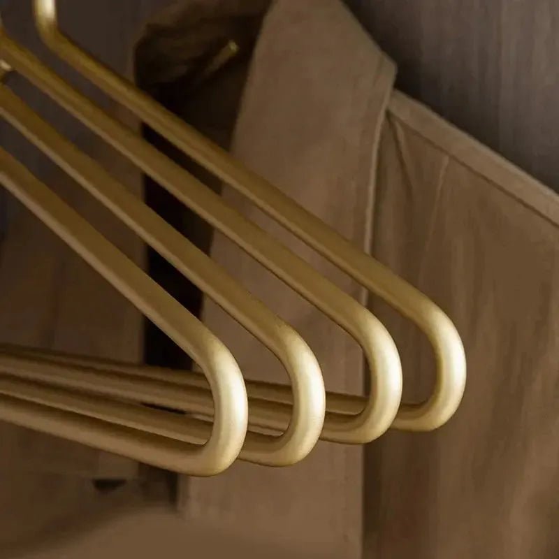 Solid Metal Matte Finish Anti-Slip Clothes Hangers Set