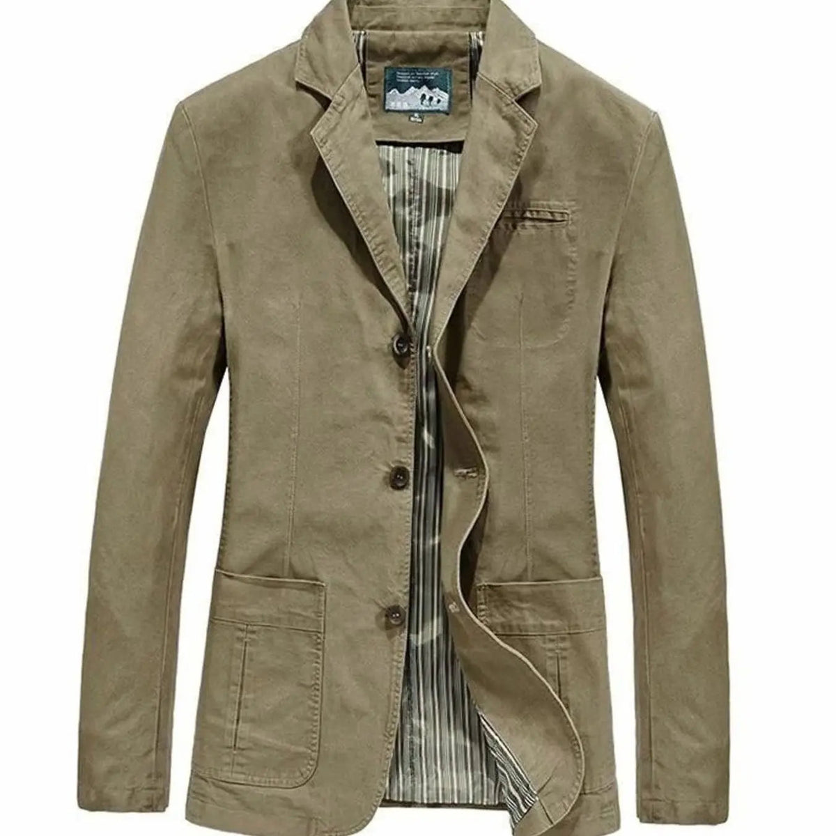 Men's Casual Lightweight Button-Up Blazer Mens Coat