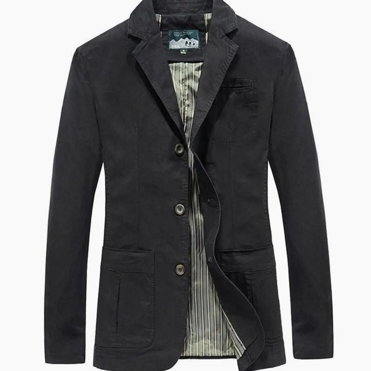 Men's Casual Lightweight Button-Up Blazer Mens Coat