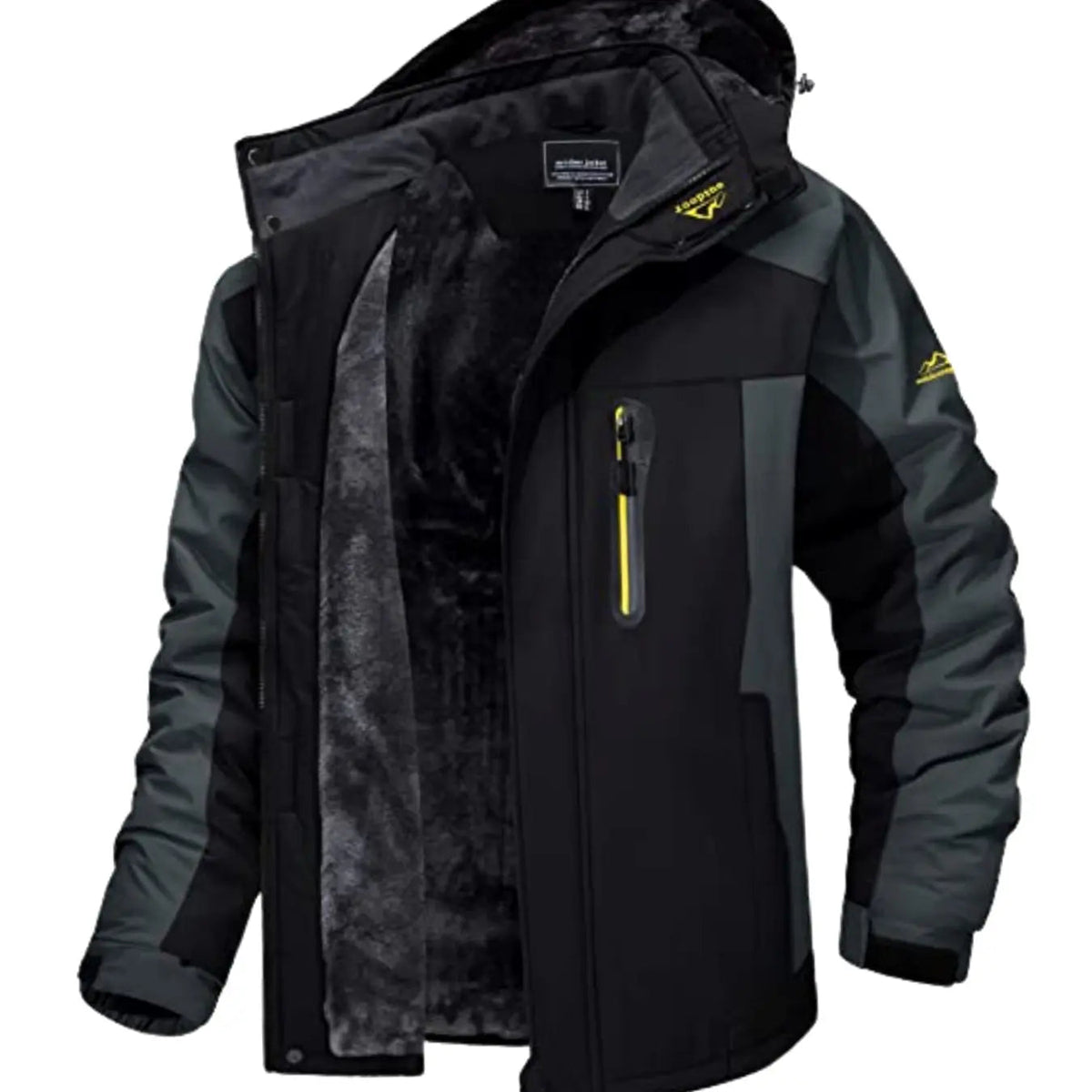 Men's Fleece-Lined Hooded Heavy-Duty Winter Jackets