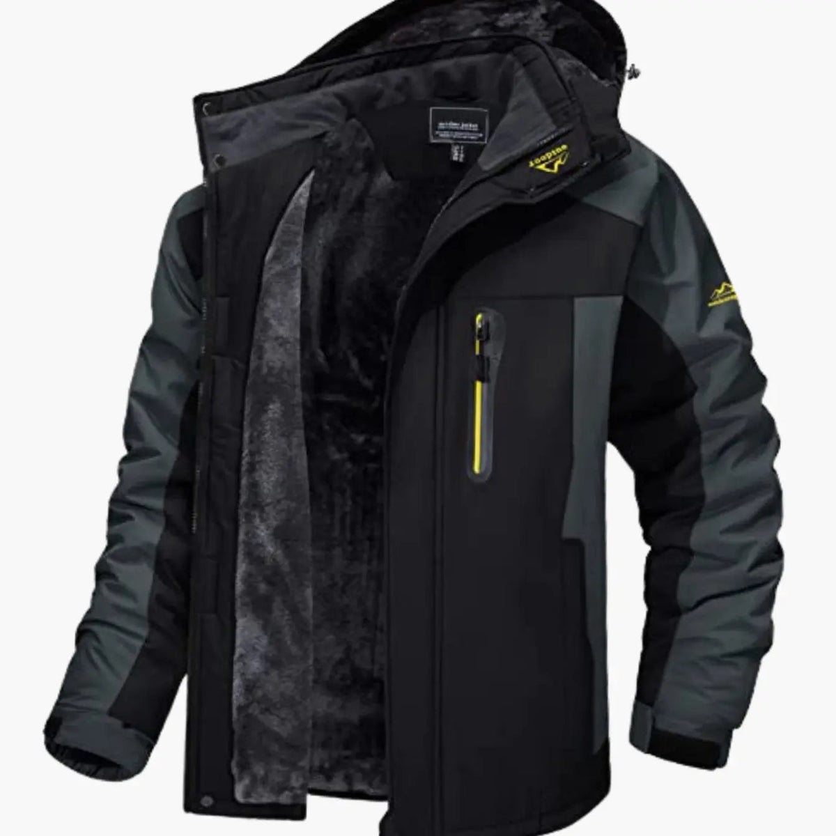 Men's Fleece-Lined Hooded Insulated Winter Jackets
