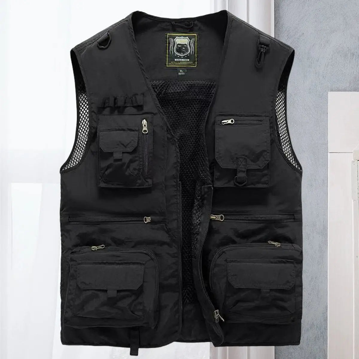 Mens Gilet Multi-Pocket Outdoor Fishing Vest for Autumn and Winter Layering