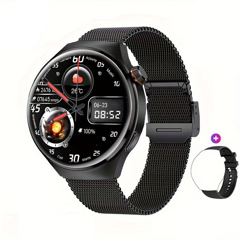 Round Touchscreen NFC GPS Fitness Tracker Smartwatch For Men