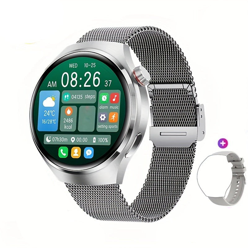 Round Touchscreen NFC GPS Fitness Tracker Smartwatch For Men