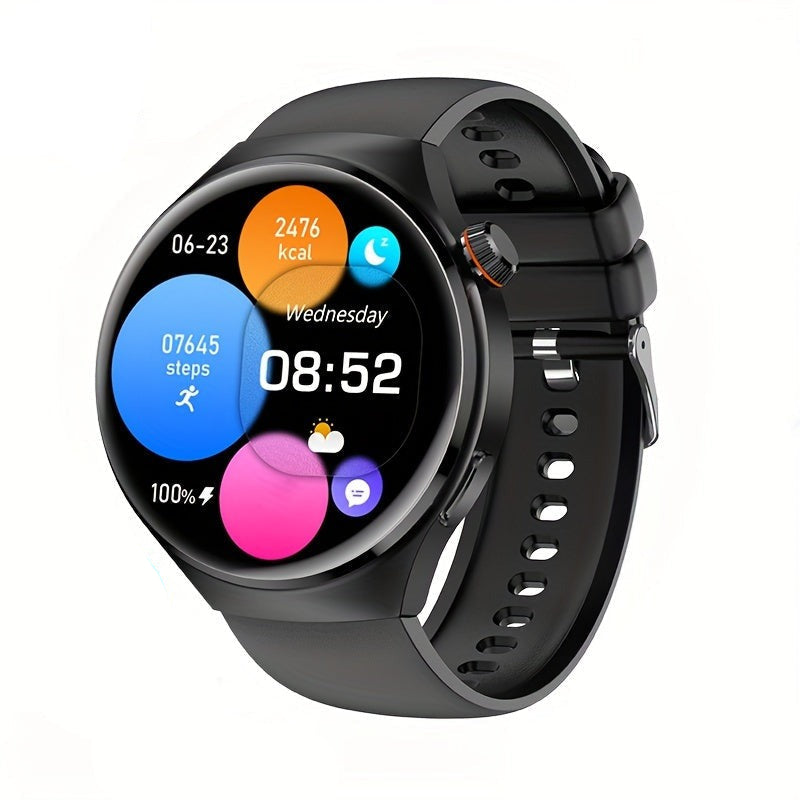 Round Touchscreen NFC GPS Fitness Tracker Smartwatch For Men