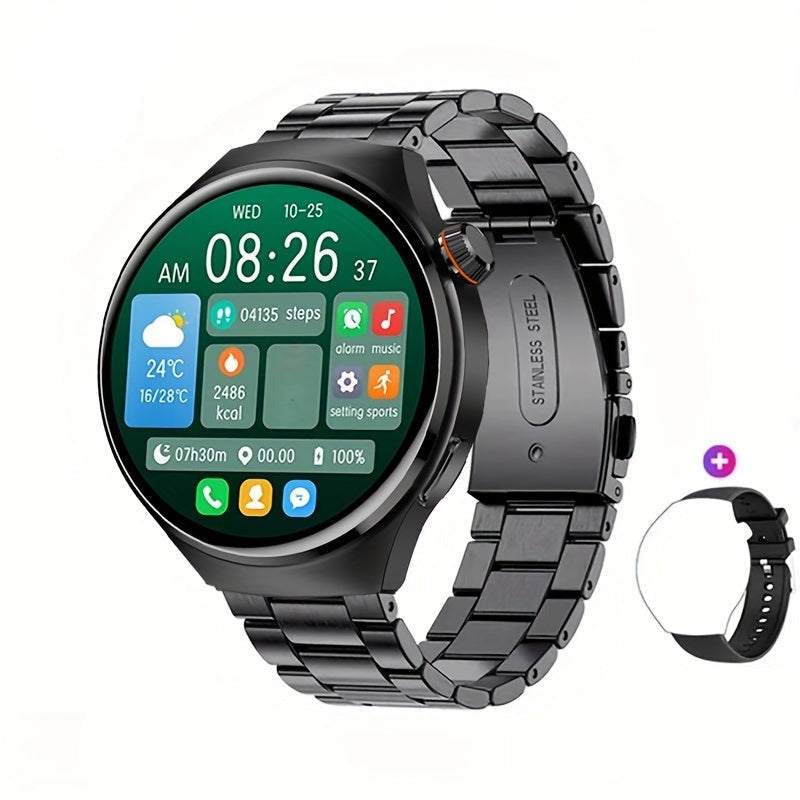Round Touchscreen NFC GPS Fitness Tracker Smartwatch For Men
