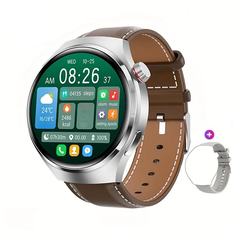 Round Touchscreen NFC GPS Fitness Tracker Smartwatch For Men