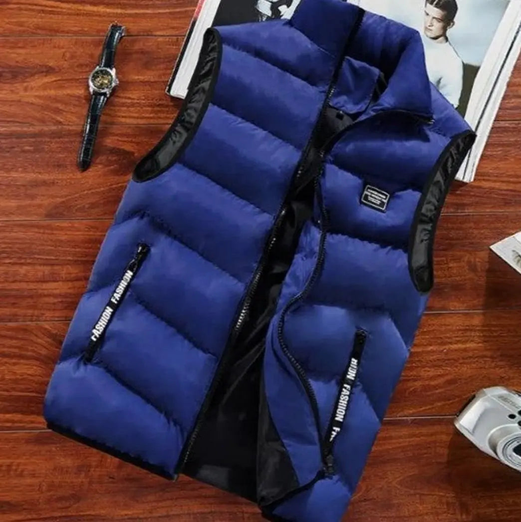 Men's Quilted Puffer Vest Sleeveless Padded Mens Coat