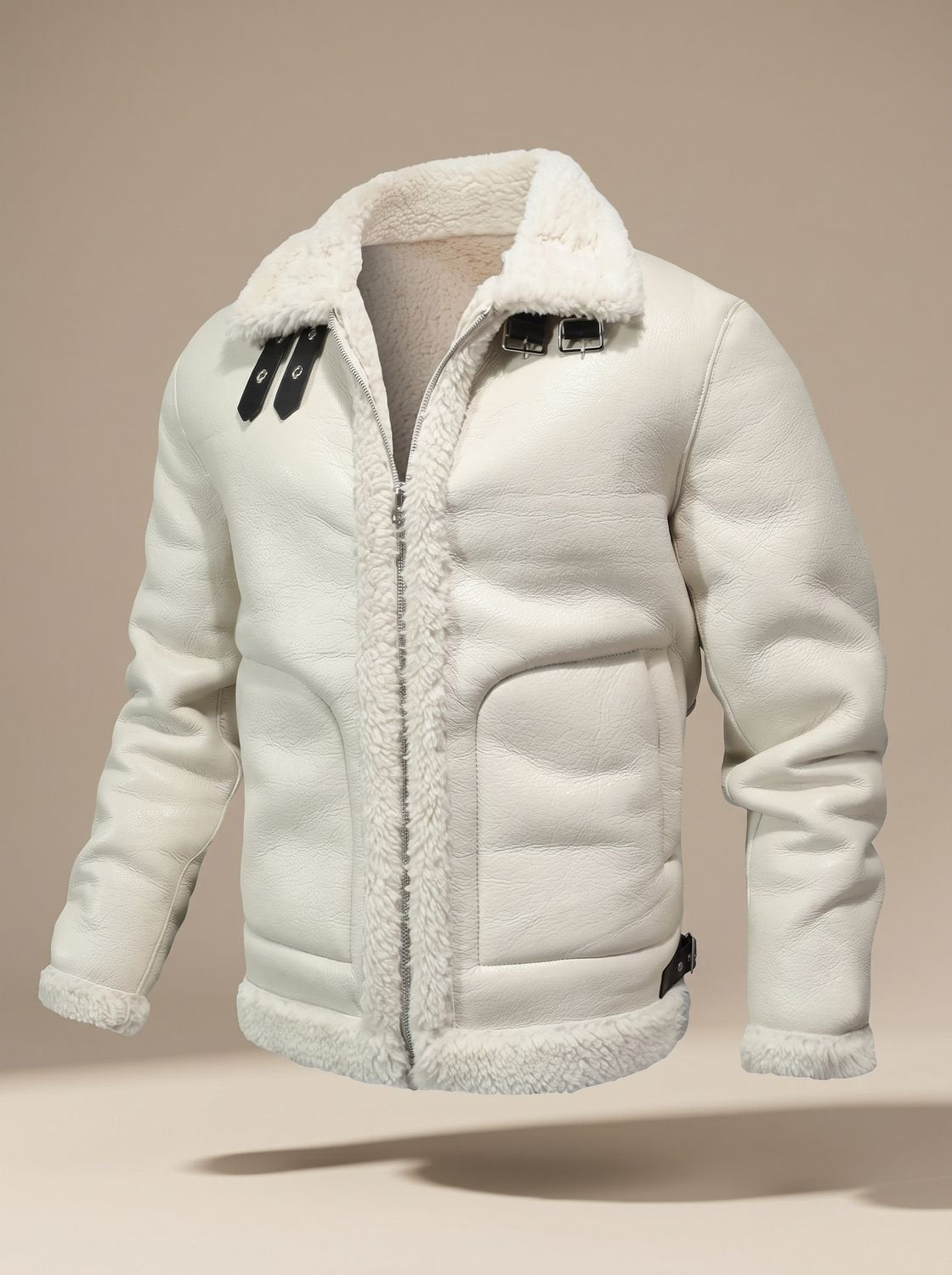 Noah | Men's Shearling-Lined Faux Leather B3 Bomber Jacket