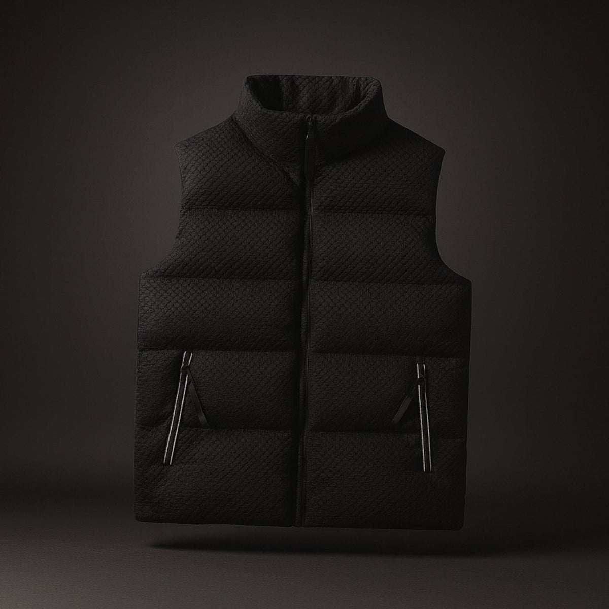 Men's Waterproof High-Neck Puffer Gilet Sleeveless Vest