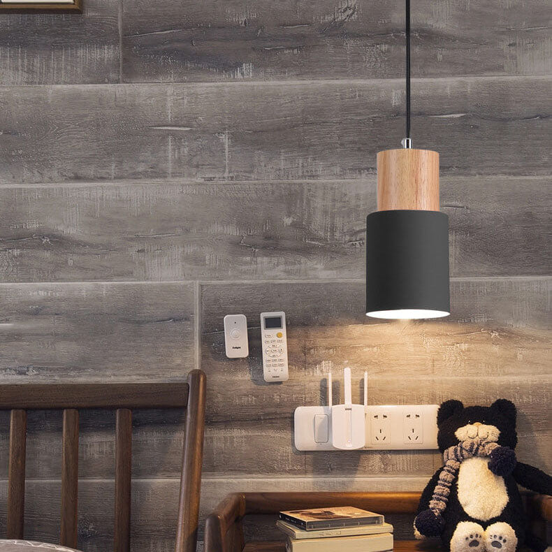 Minimalist Cylindrical Aluminium Adjustable Cable Pendant Light