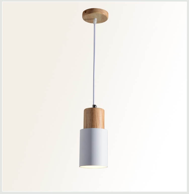 Minimalist Cylindrical Aluminium Adjustable Cable Pendant Light