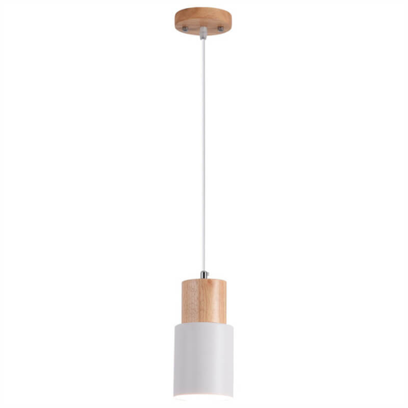 Minimalist Cylindrical Aluminium Adjustable Cable Pendant Light
