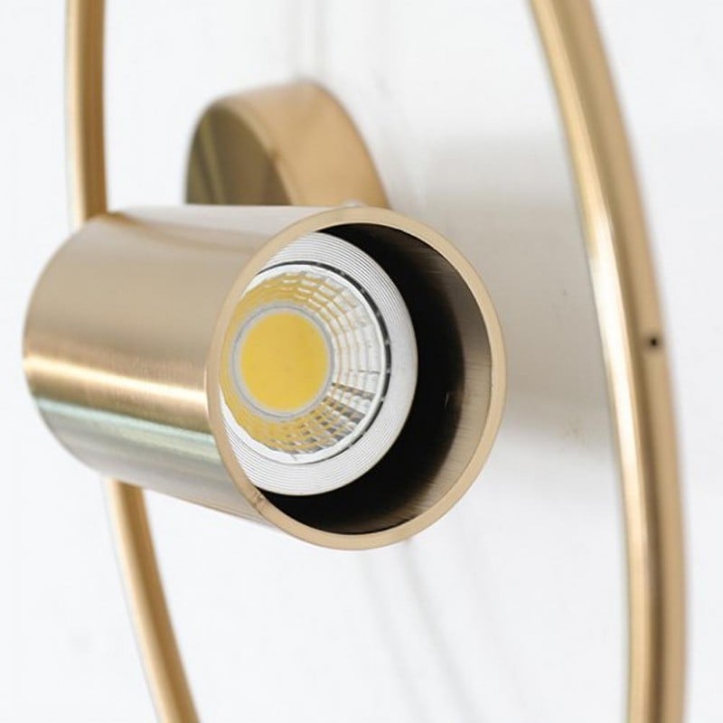 Nordic Circular Ring Sculptural Rotatable Minimalist Wall Light