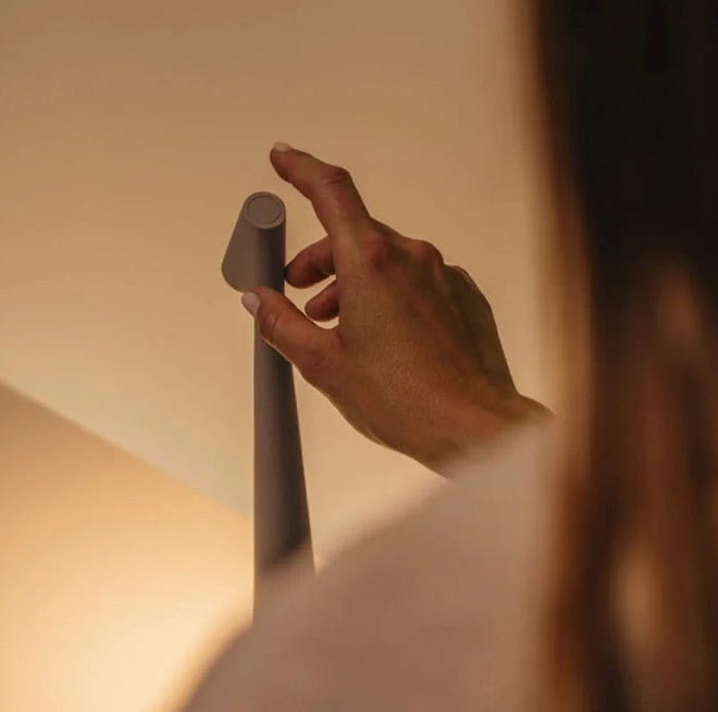 Minimalist Nordic Aluminum Cordless Touch Dimmable Table Lamp