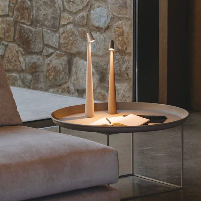 Minimalist Nordic Aluminum Cordless Touch Dimmable Table Lamp