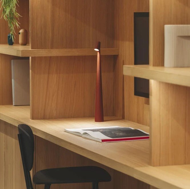 Minimalist Nordic Aluminum Cordless Touch Dimmable Table Lamp