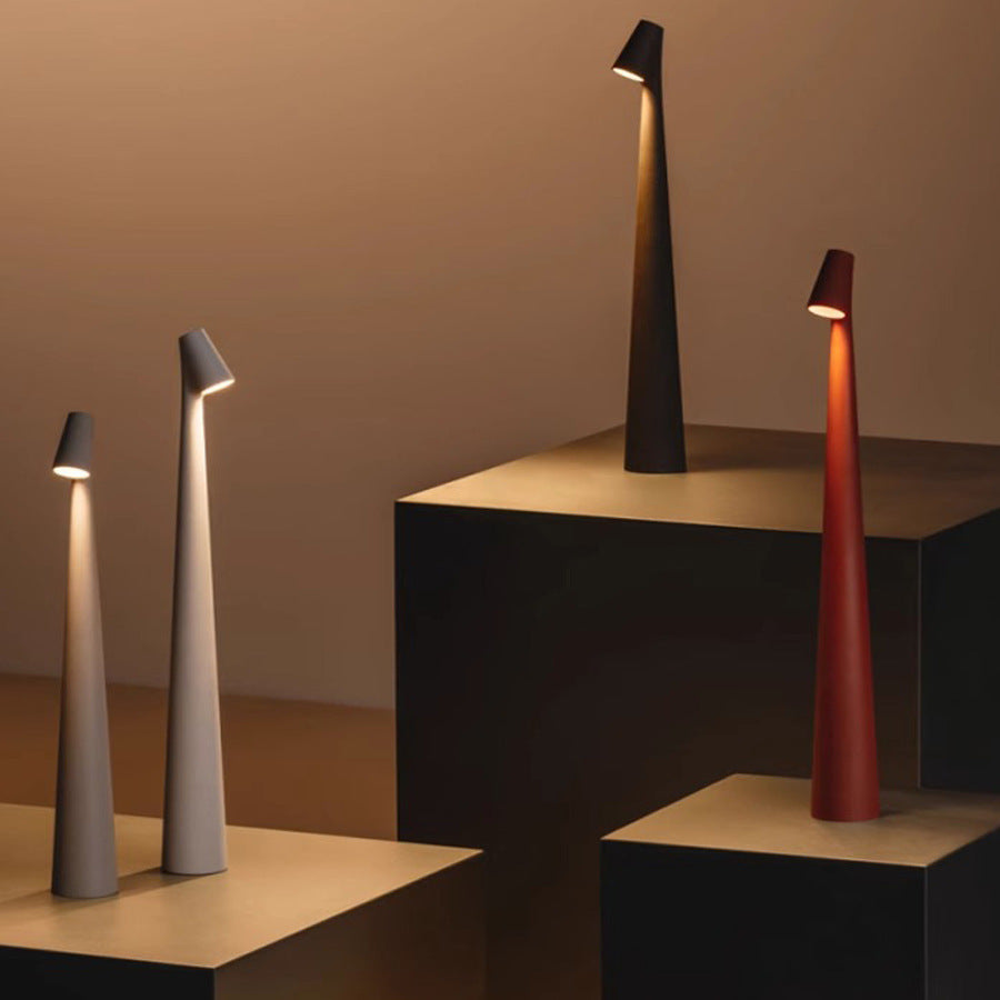 Minimalist Nordic Aluminum Cordless Touch Dimmable Table Lamp
