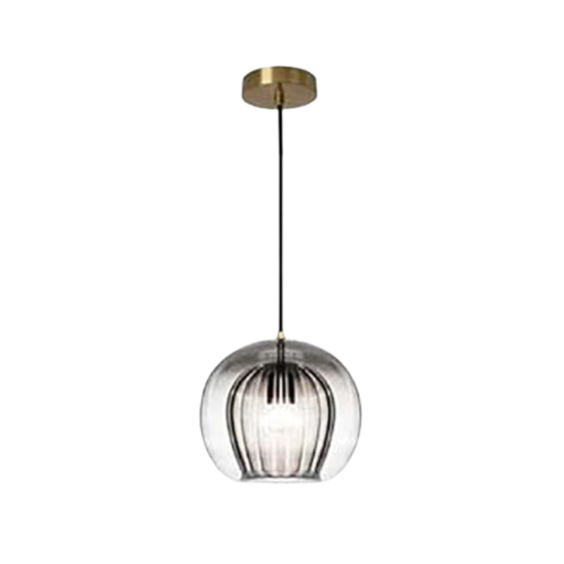Sleek Aluminium Glass Adjustable Length Modern Pendant Light