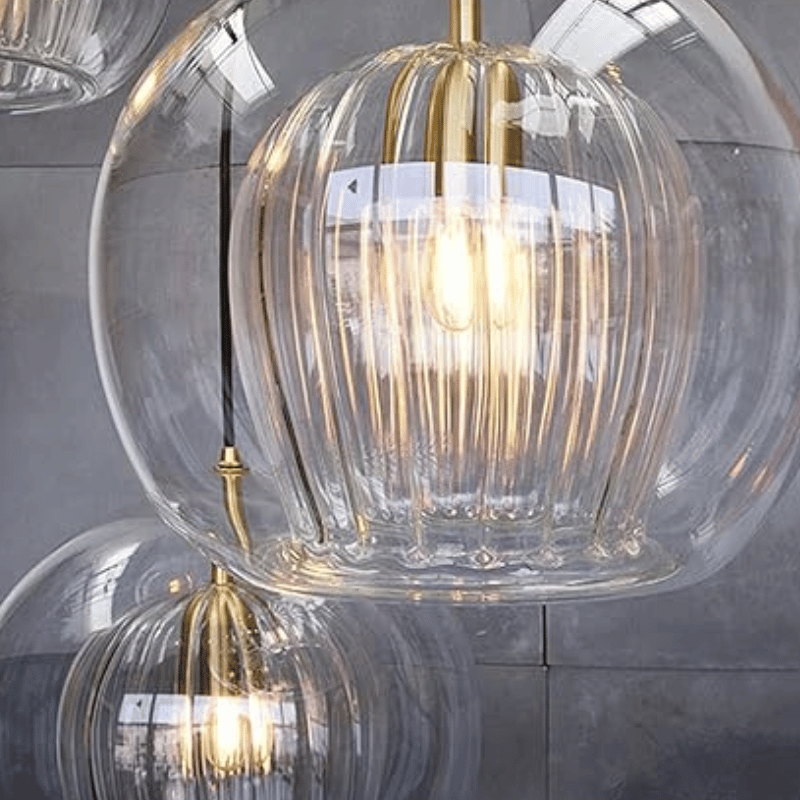 Sleek Aluminium Glass Adjustable Length Modern Pendant Light