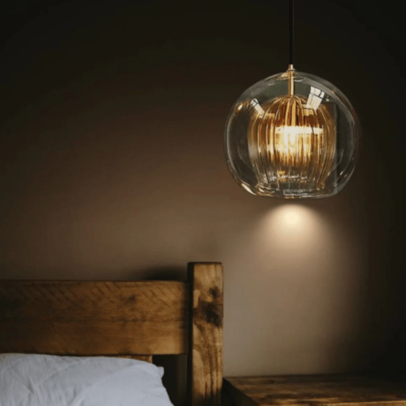 Sleek Aluminium Glass Adjustable Length Modern Pendant Light