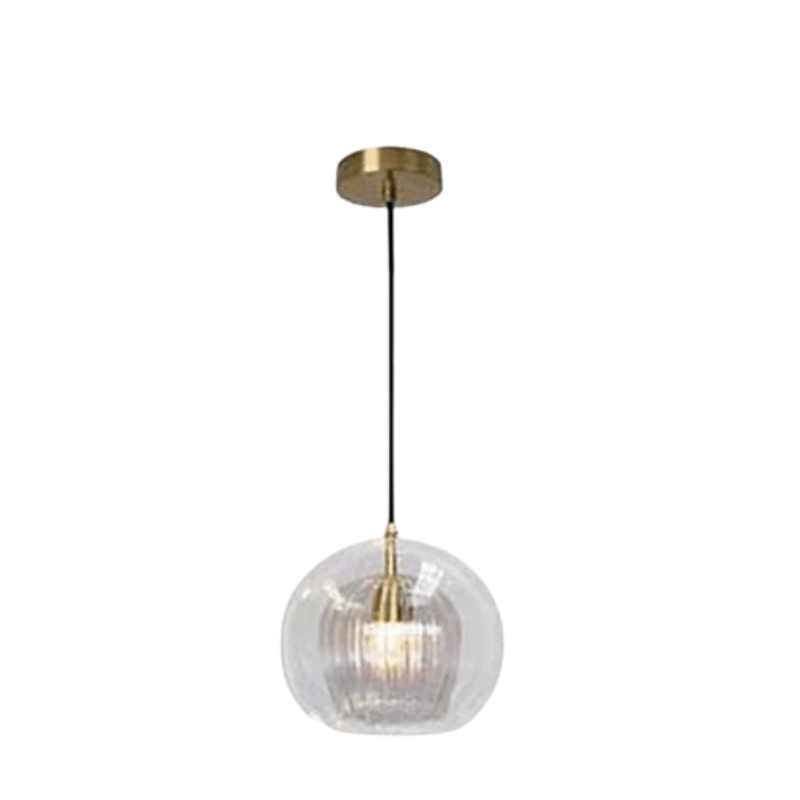 Sleek Aluminium Glass Adjustable Length Modern Pendant Light