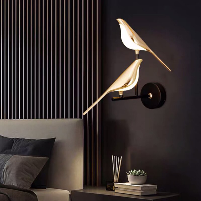 Sculptural Bird Silhouette Magnetic Adjustable Wall Light