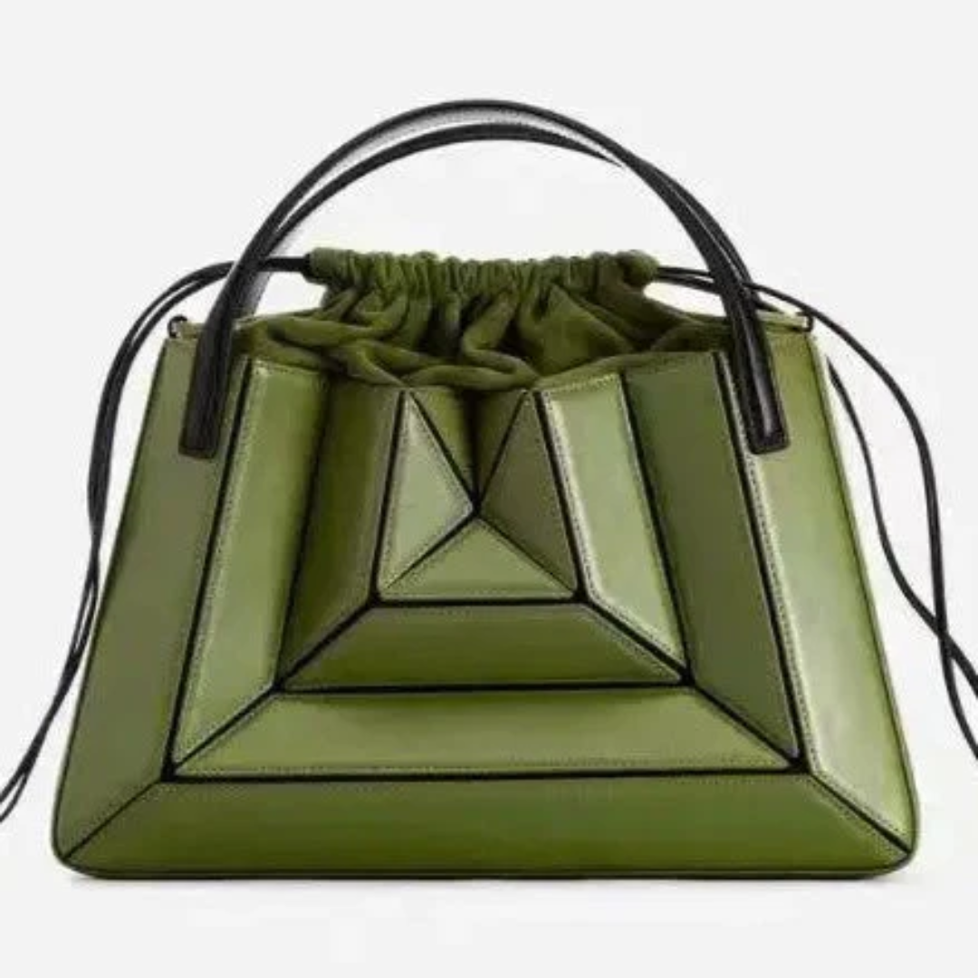 Geometric Multi-Panel Spacious Everyday Tote Handbag