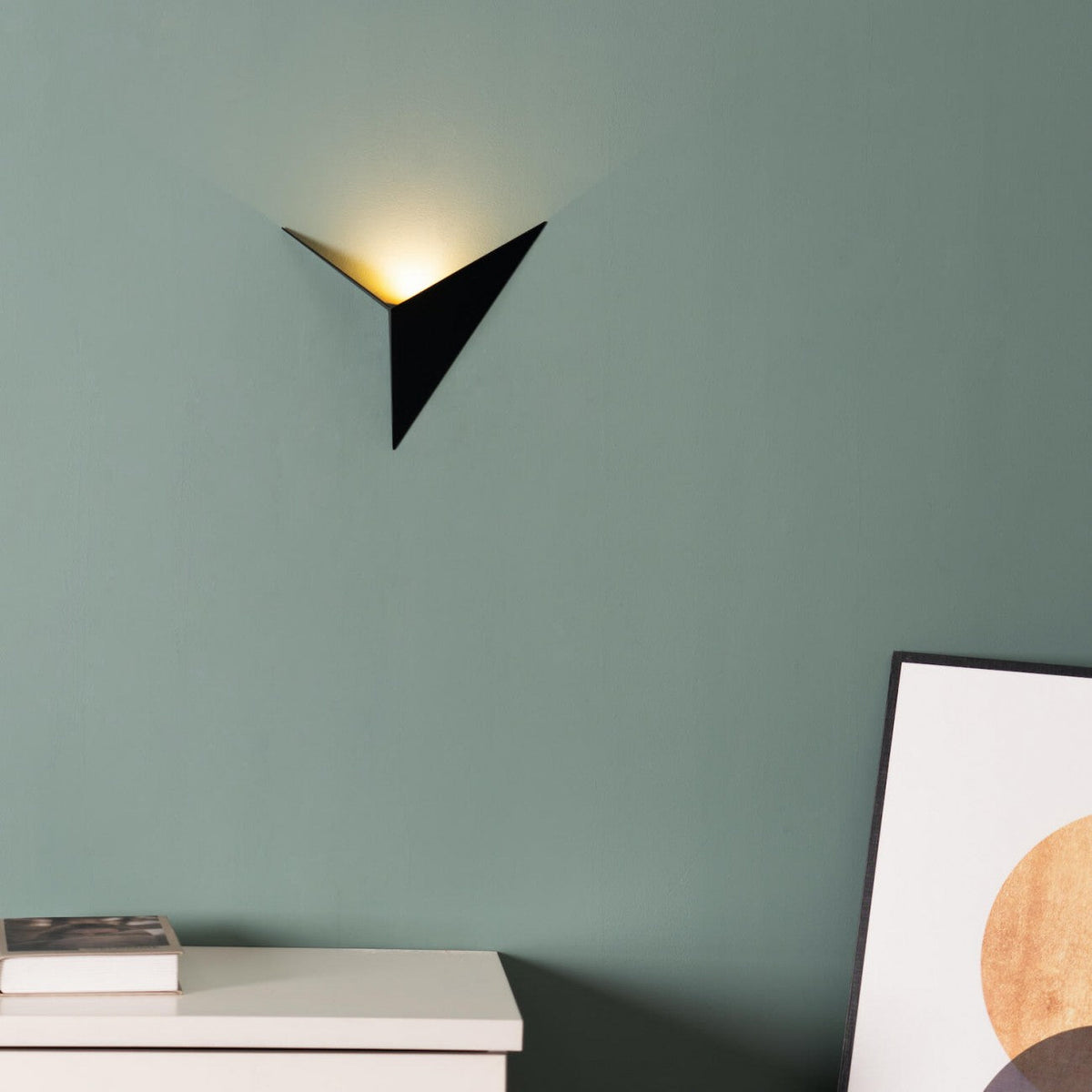 Minimalist Triangular Iron Nordic Indoor Stairs Wall Light