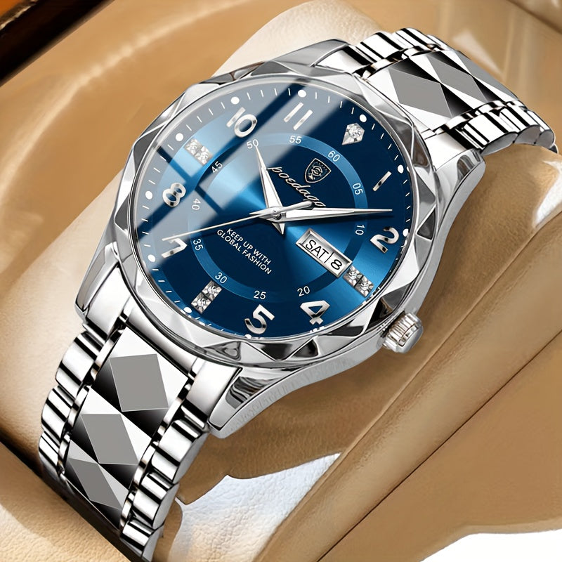 Multifunctional Waterproof Dual Display Chronograph Alarm Sports Watch