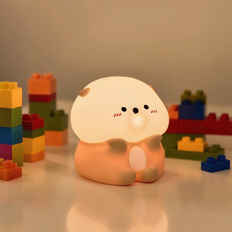 Cute Portable Animal Shape Dimmable Kids Night Light Table Lamp