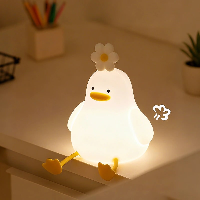 Cute Portable Animal Shape Dimmable Kids Night Light Table Lamp