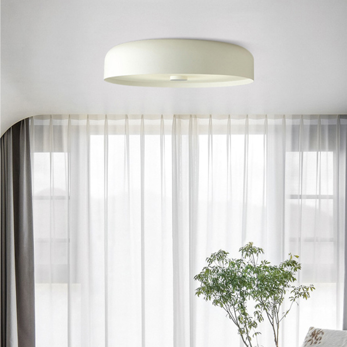 Nordic Retro Round Flush Mount Minimalist Ceiling Light