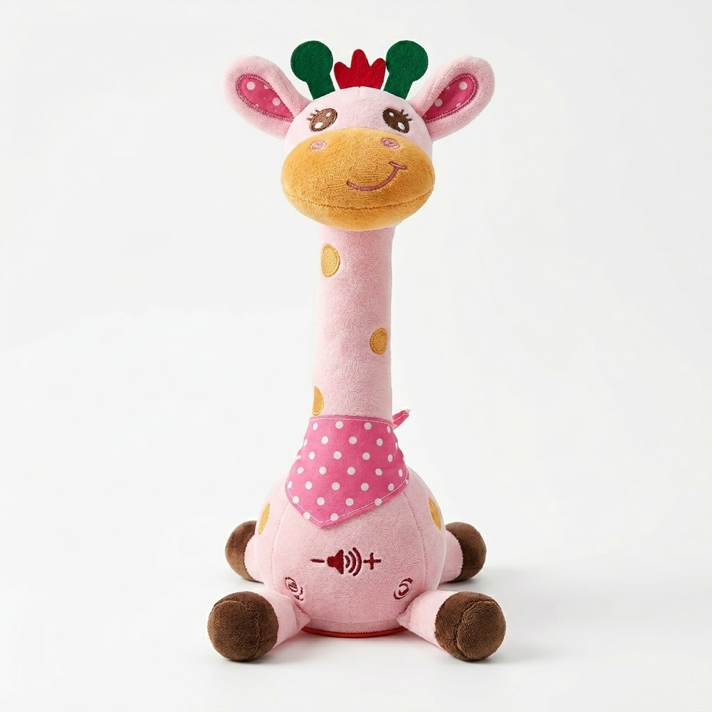 Cuddly Singing Talking Giraffe Plush Interactive Musical Toy