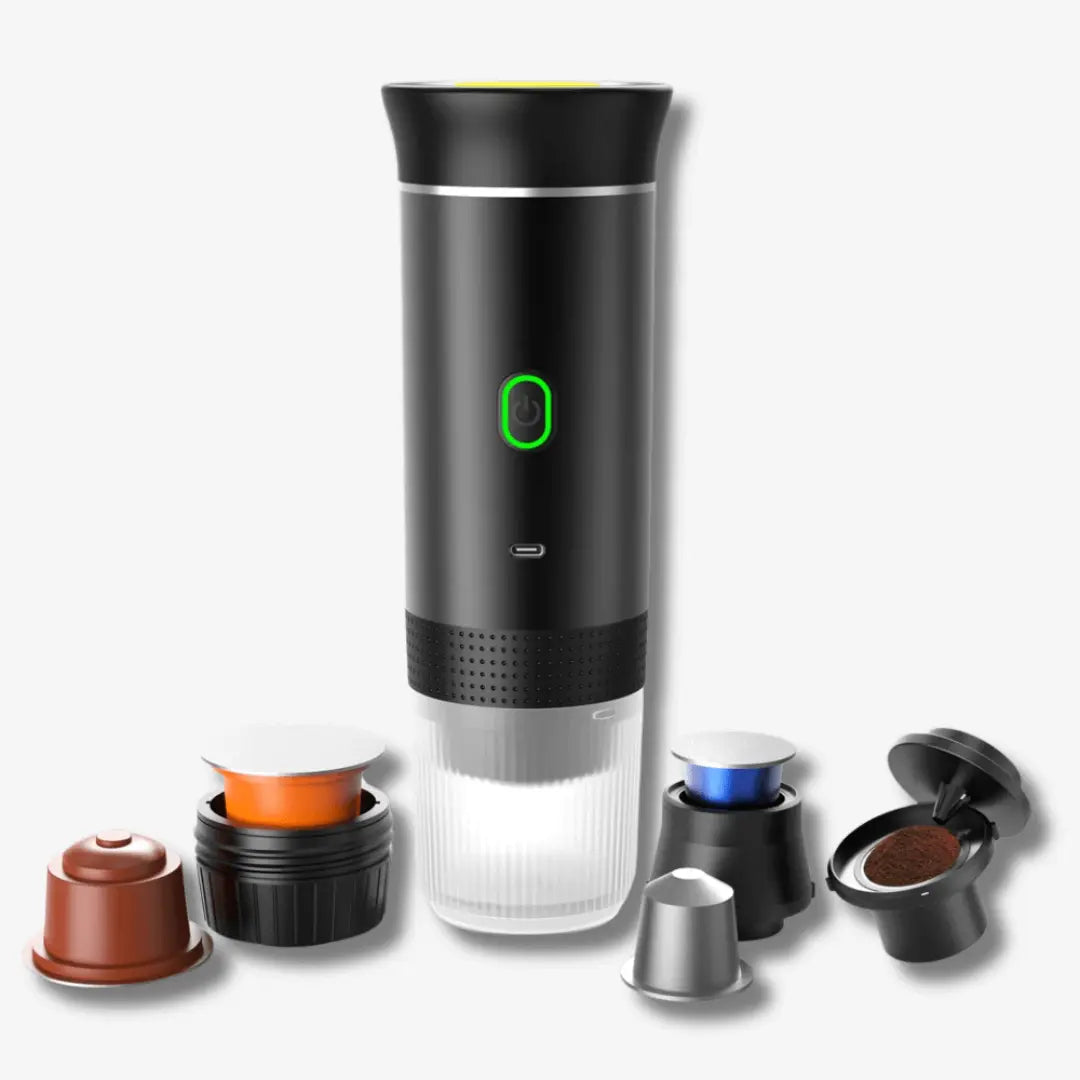 Compact Portable Espresso Machine Multi Capsule Ground Coffee Grinder