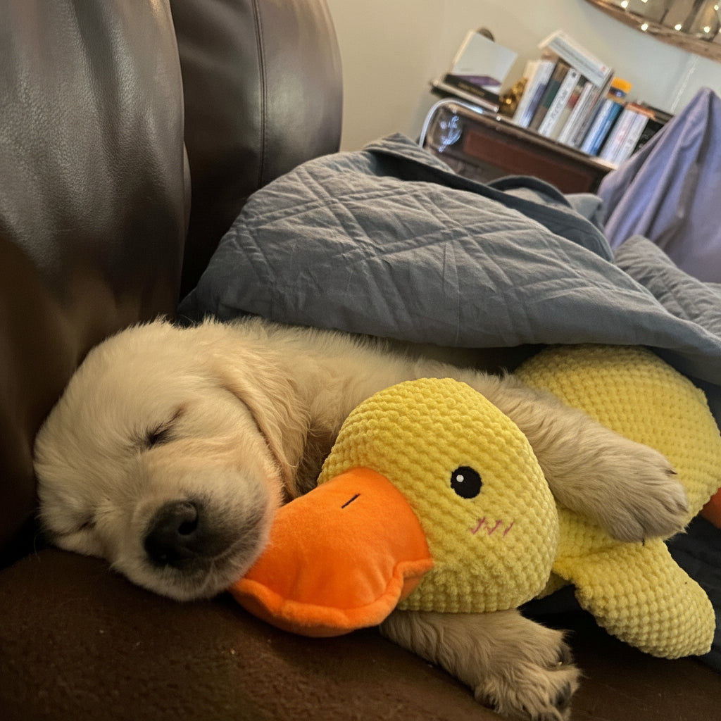 Durable Quacking Duck Chew Toy For Anxiety Relieving Dog Play