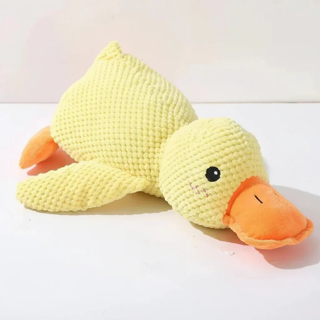 Durable Quacking Duck Chew Toy For Anxiety Relieving Dog Play