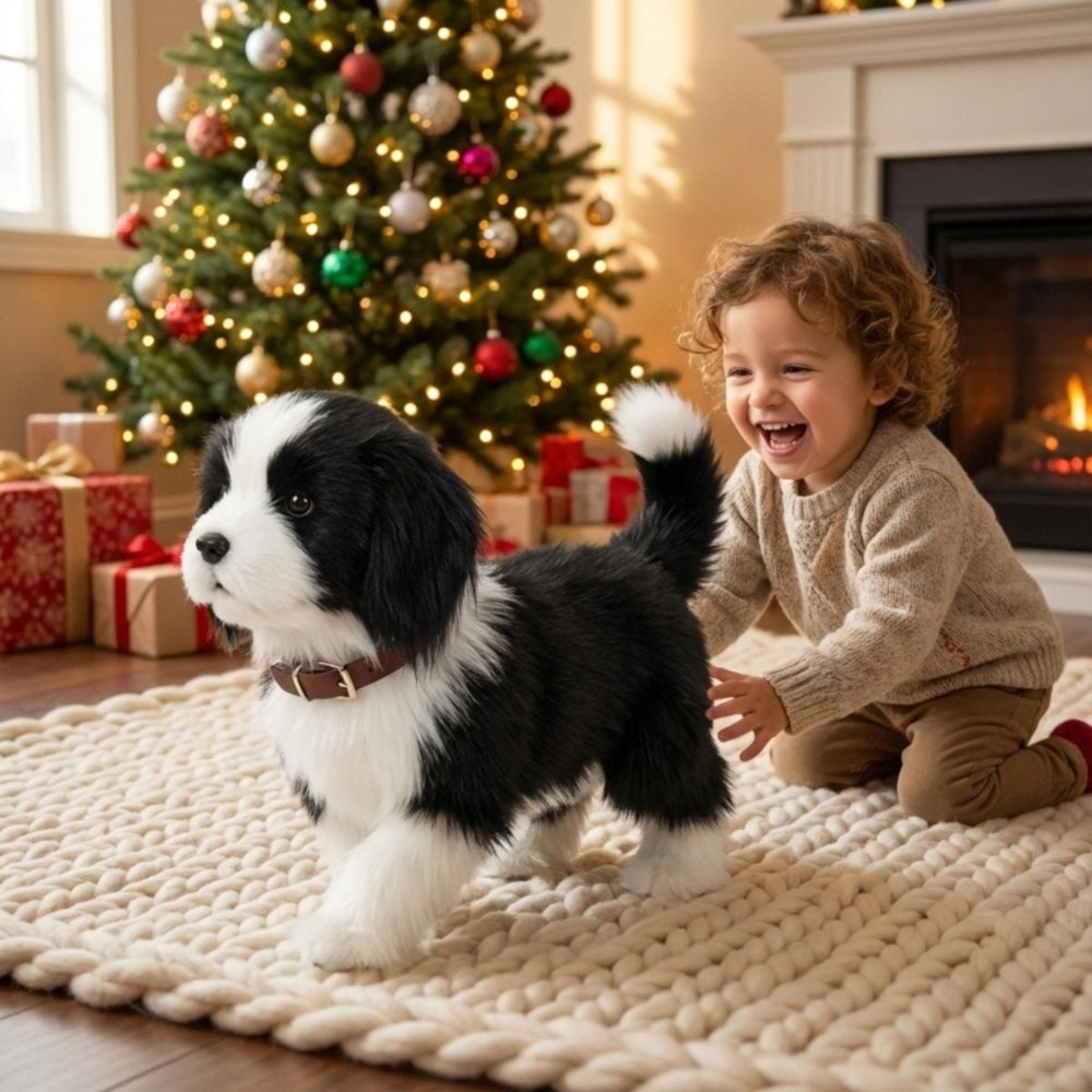 Lifelike Walking Barking Gesture Responsive Interactive Puppy Robot Dog Toy