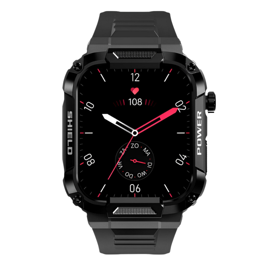 Rugged Shockproof Waterproof Health Monitoring Smartwatch For Men